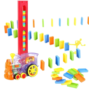 domino rally electric train set for kids